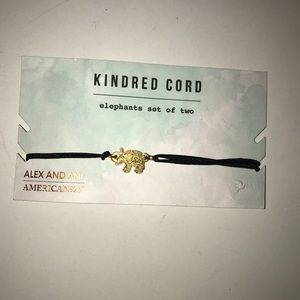 Alex and Ani cord elephant bracelet